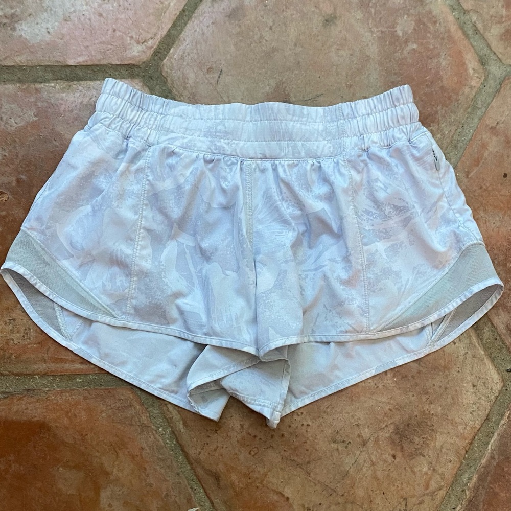 White lulu shorts